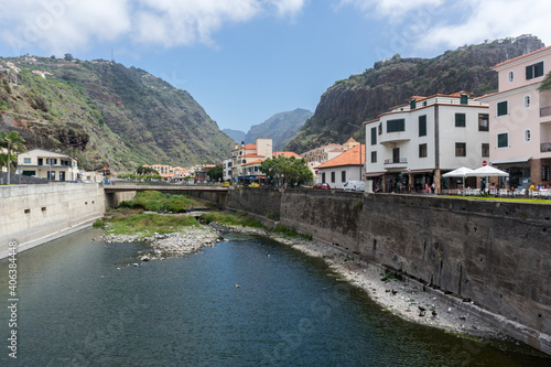 River through Ribeira Brava on Madeira Island