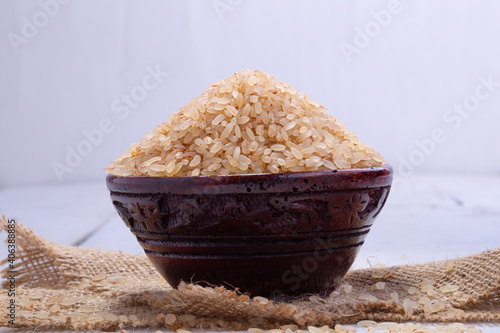 Kerala Matta rice _boiled rice photo