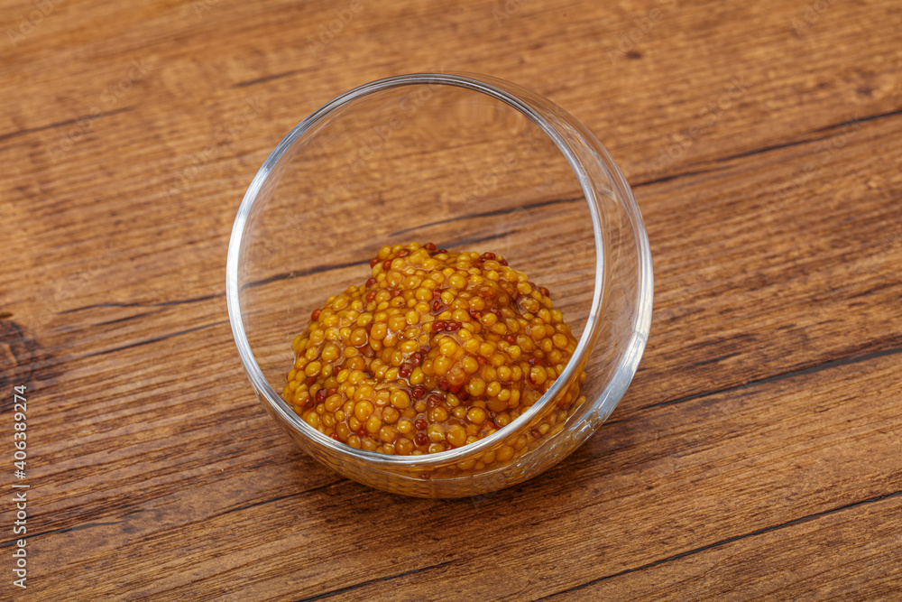 Dijon mustard sauce with seeds Dijon mustard sauce with seeds