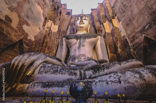 Wat Si Chum, Sukhothai Historical Park, Sukothai Thailand