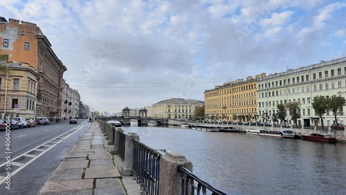 the view of river Fontanka in Saint Petersburg, Russia