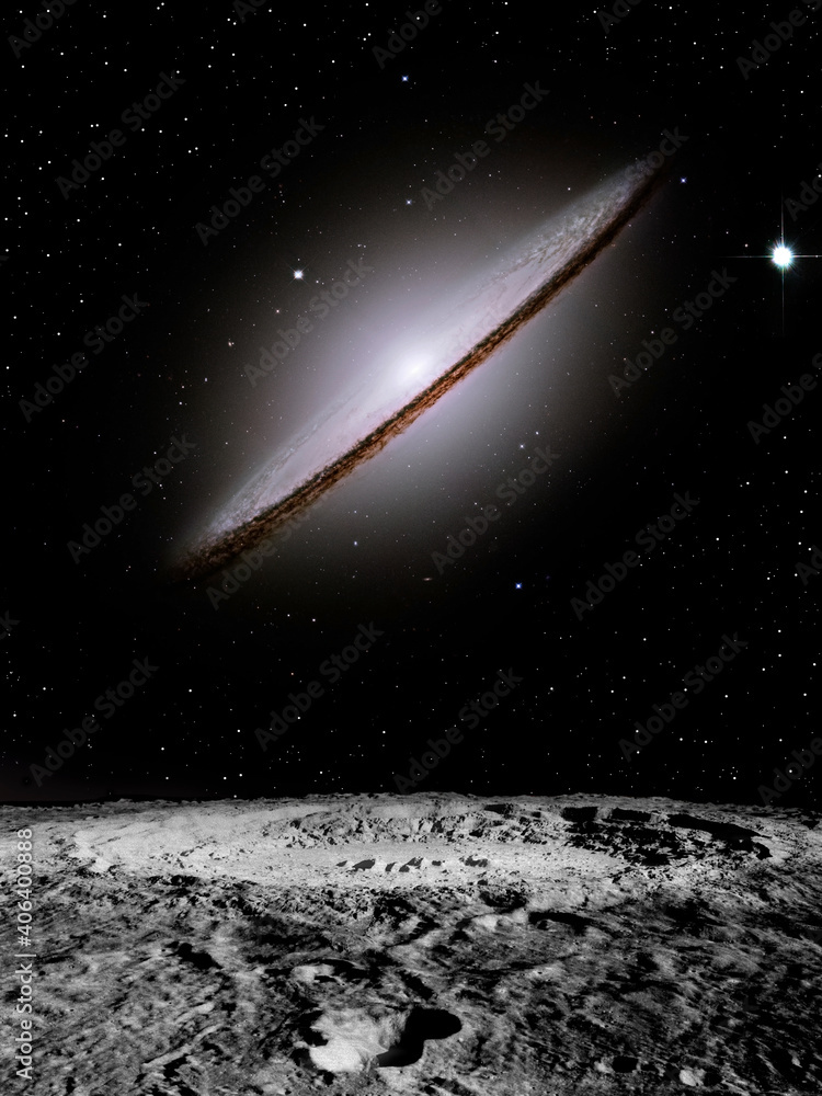 Lenticular Galaxy - Intergalactic Space - (Made using some elements ...