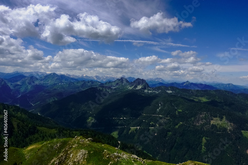 wonderful mountains with clouds on the sky in the summer © thomaseder