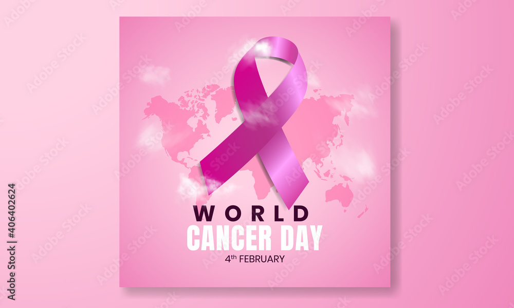 4 february world cancer day vector background design