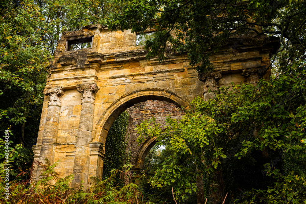 The old gate house to Mereworth Castle near Maidstone in Kent, England. 