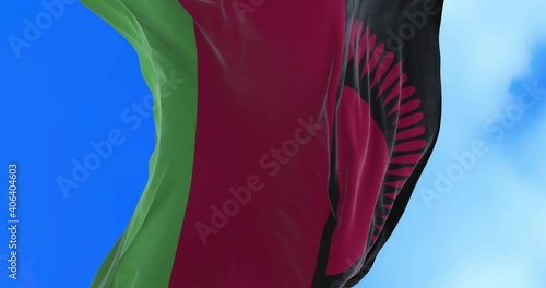 Seamless loop of Malawi flag.	 photo