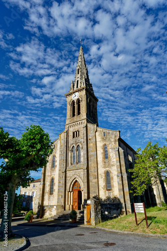 L'église Saint-Martin, Colombier-le-Vieux, Ardèche, Auvergne-Rhône-Alpes, France 