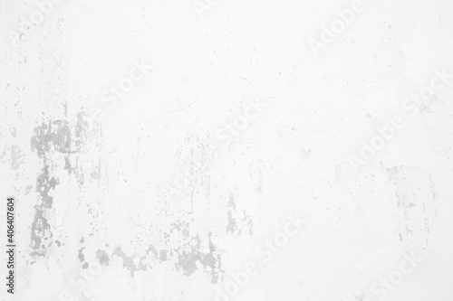 White Old Peeling Concrete Wall for Background.