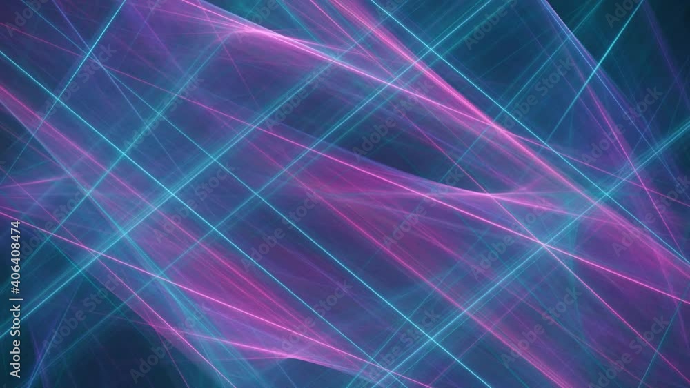 Neon futuristic cyberpunk laser lines and music show beams backdrop, seamlessly looping blue and pink lights. Neon futuristic cyberpunk laser lines and music show beams backdrop, seamlessly looping blue and pink lights.