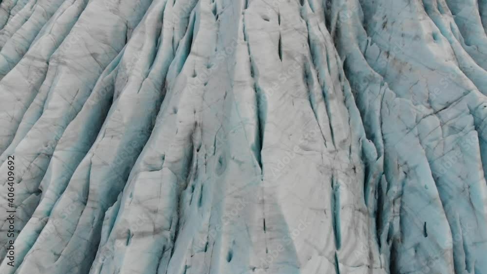 custom made wallpaper toronto digitalClose Up Aerial View of Glacier Ice in Highlands of Iceland. Scenic Landscape on Cold Winter Day, Tilt Up Drone Shot