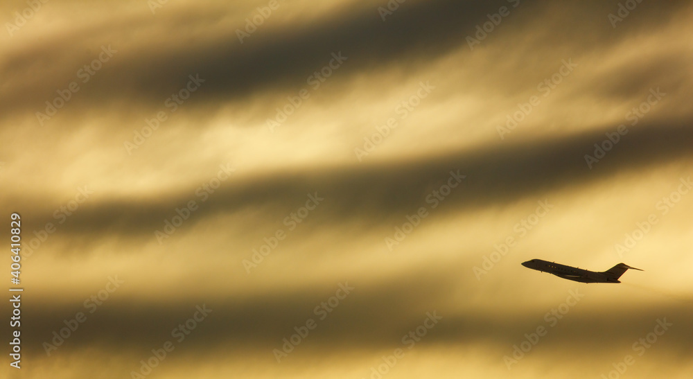 Obraz premium plane in the sky