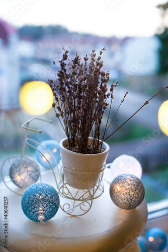 lavender on bicycle decoration
