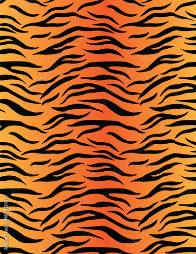 Seamless Tiger skin pattern vector illustration, Animal skin pattern for fabric and textile printing, wrapping paper, backdrops, India tiger skin pattern background