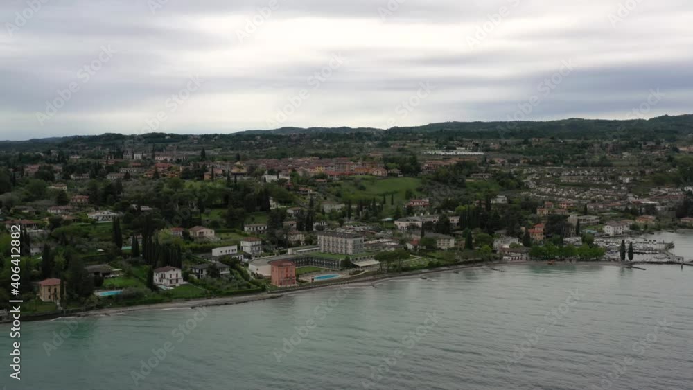 Beautiful Aerial Shot Of Lake Garda, Italy Beautiful Aerial Shot Of Lake Garda, Italy