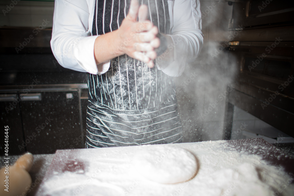 person kneading dough person kneading dough