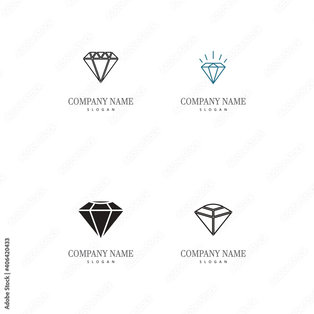 SetDiamond Logo Template vector icon SetDiamond Logo Template vector icon