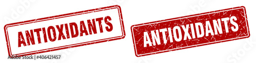 antioxidants stamp set. antioxidants square grunge sign