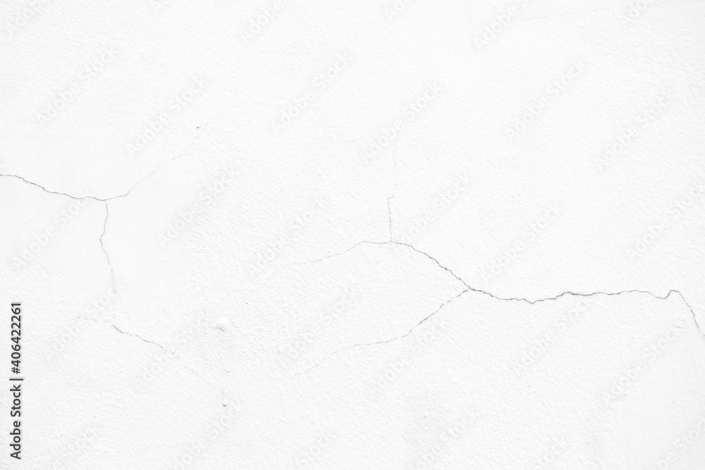 Crack Lines on White Stucco Wall Texture for Background. Crack Lines on White Stucco Wall Texture for Background.