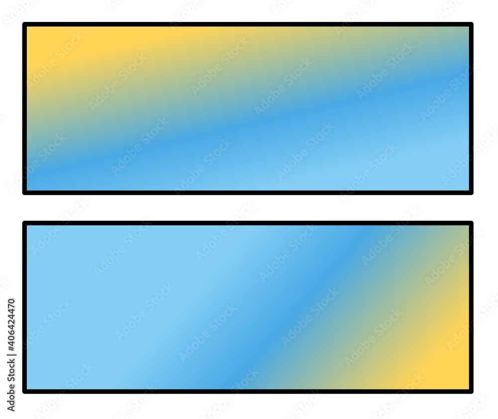 set of banners with space for text set of banners with space for text