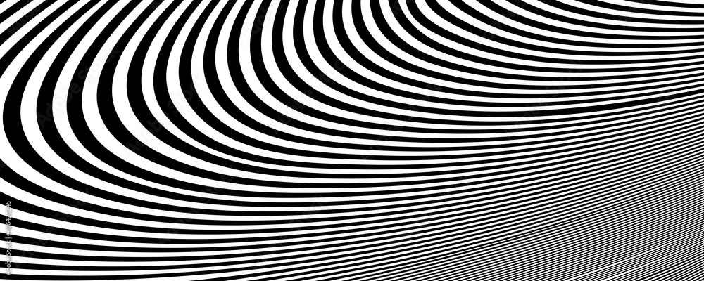 Black and white wave lines background Black and white wave lines background