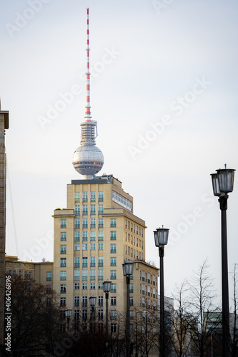 Wallpaper Mural tv tower seen from east berlin Torontodigital.ca