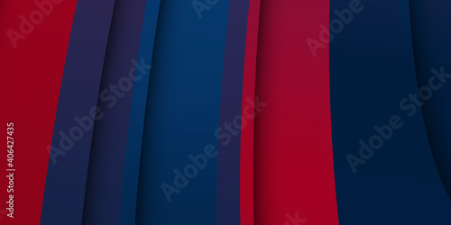 Abstract patriotic red white and blue wave background for voting, memorial, labor day and election