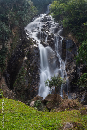 Mae Tia Waterfall is the most beautiful waterfall in Ob Luang National Park Doi Kaeo  Chom Thong Chiang Mai  Thailand 