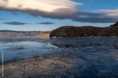 Freezing up on Lake Baikal