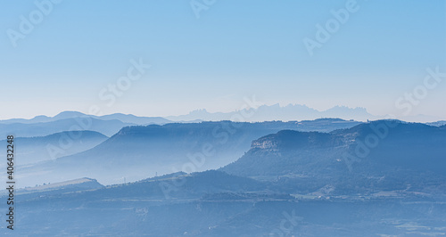 Serra de Montserrat from Bellmunt