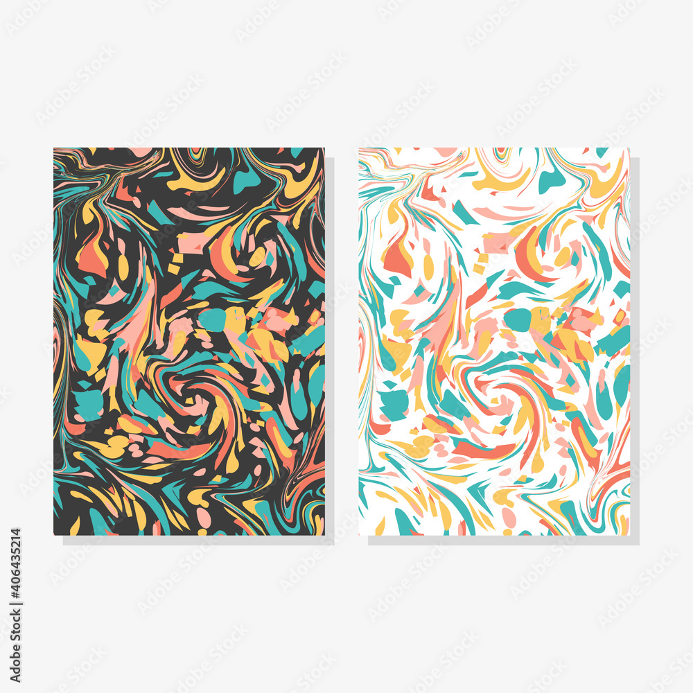Modern Trendy Banners.Abstract Art Background. Vector Illustration
