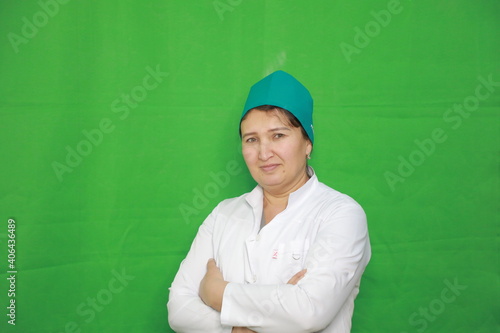 person in green shirt