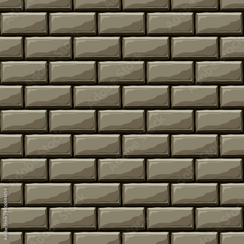Brick wall seamless pattern. Old wall background. Vector illustration