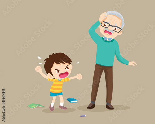 Rampage boy and elderly man