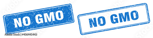 no gmo stamp set. no gmo square grunge sign