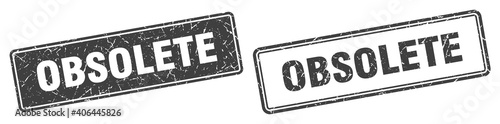obsolete stamp set. obsolete square grunge sign