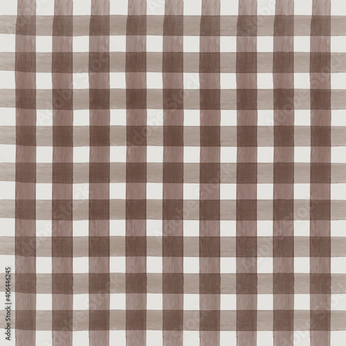 Brown Watercolor Checkered Pattern