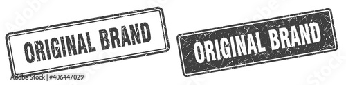 original brand stamp set. original brand square grunge sign