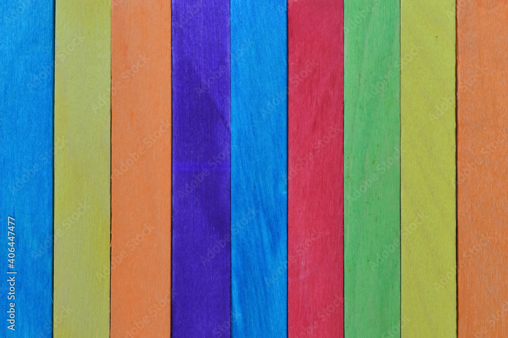 Selective focus with noise effect of colorful ice cream sticks with copy space for the text. Selective focus with noise effect of colorful ice cream sticks with copy space for the text.