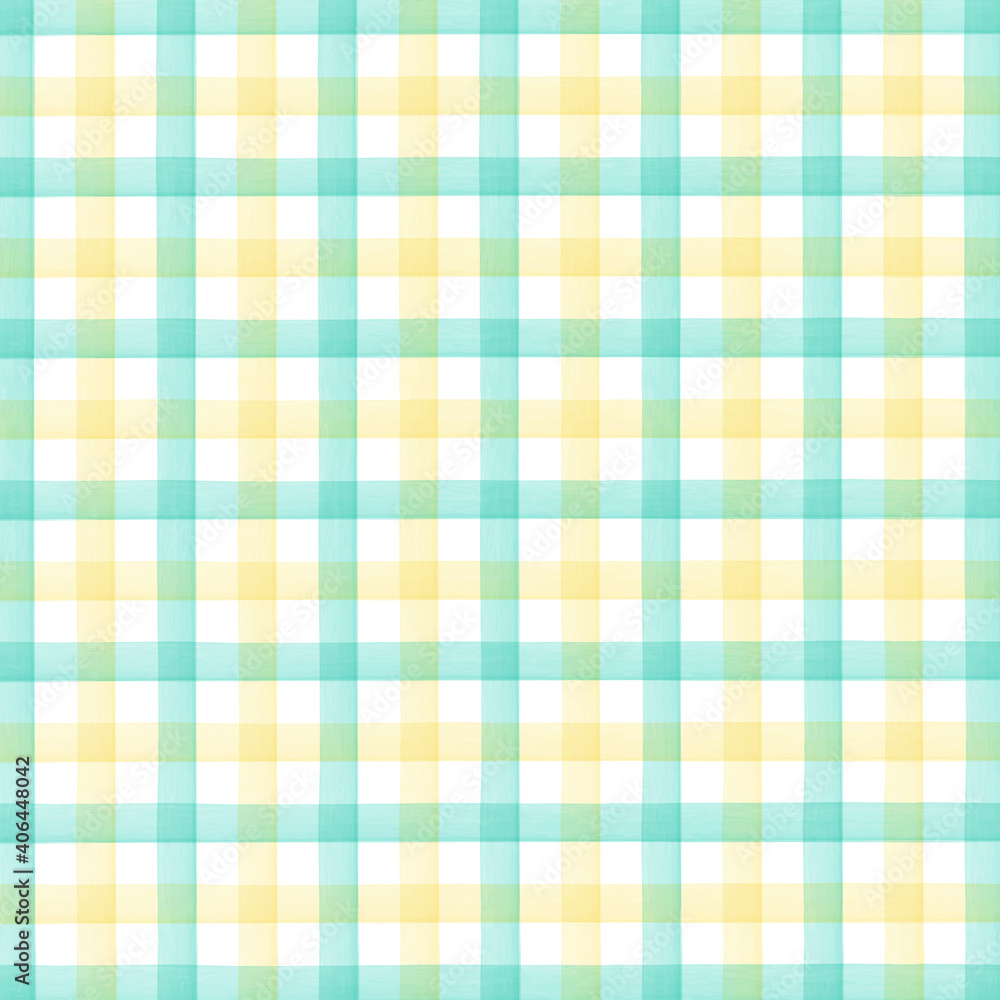 Green and Yellow watercolor checkered pattern Green and Yellow watercolor checkered pattern