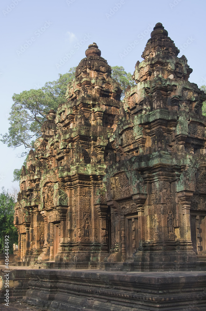 Naklejka premium Banteay Prei Temple, Angkor, Siem Reap, Cambodia, Asia