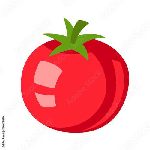 Illustration of stylized tomato.