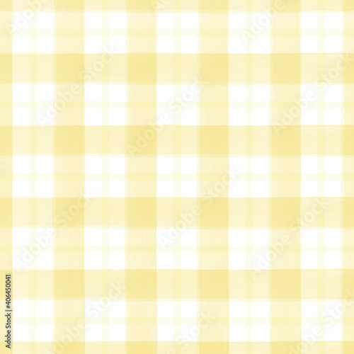 Pastel yellow watercolor checkered pattern