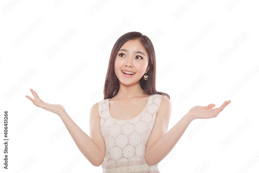 Portrait of a happy Young woman smiling Portrait of a happy Young woman smiling