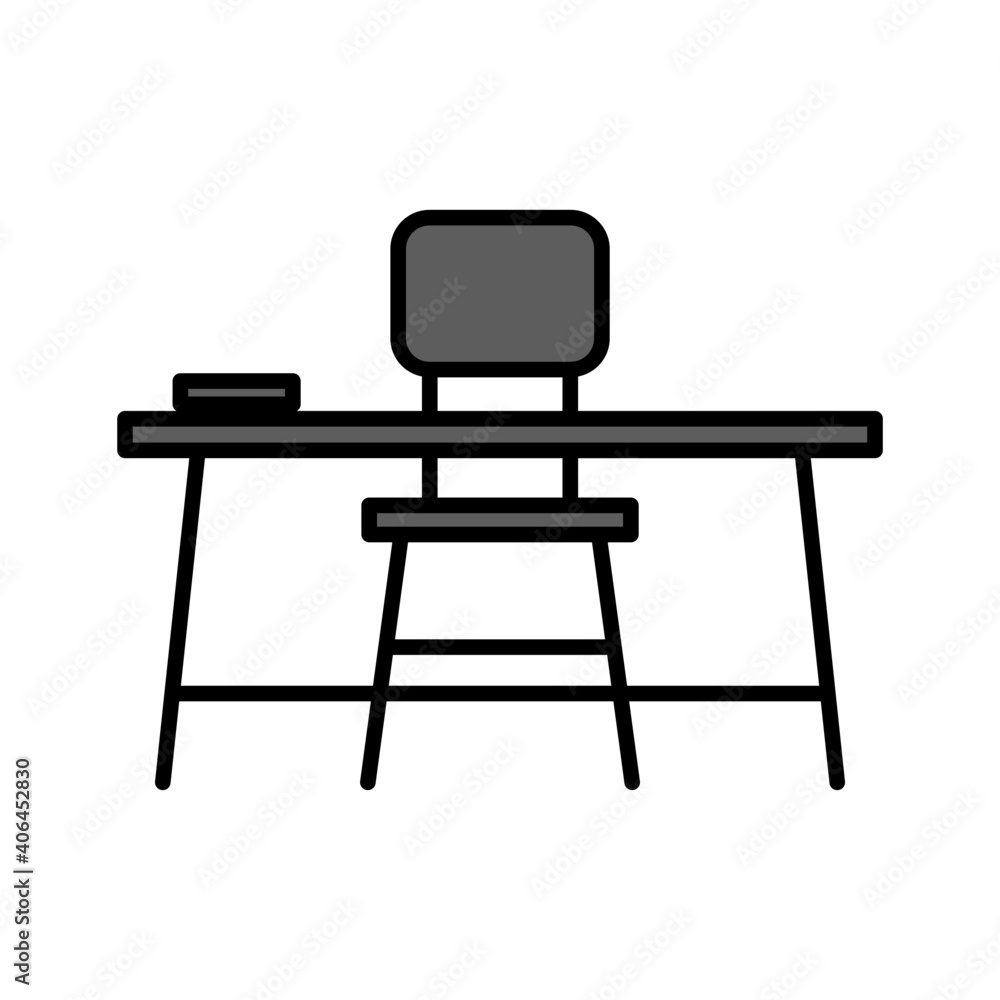 Desk icon vector Desk icon vector