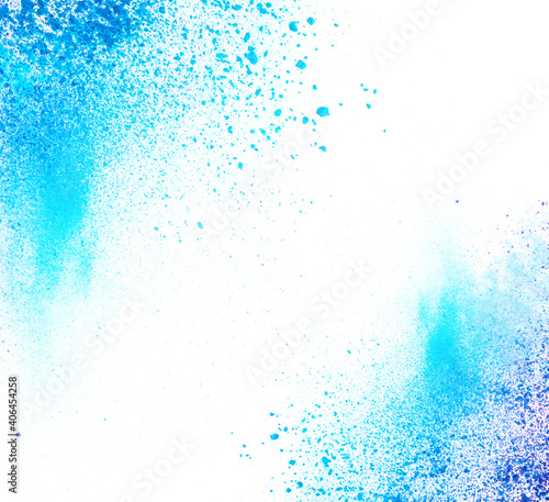 Abstract picture of colorful powder splash