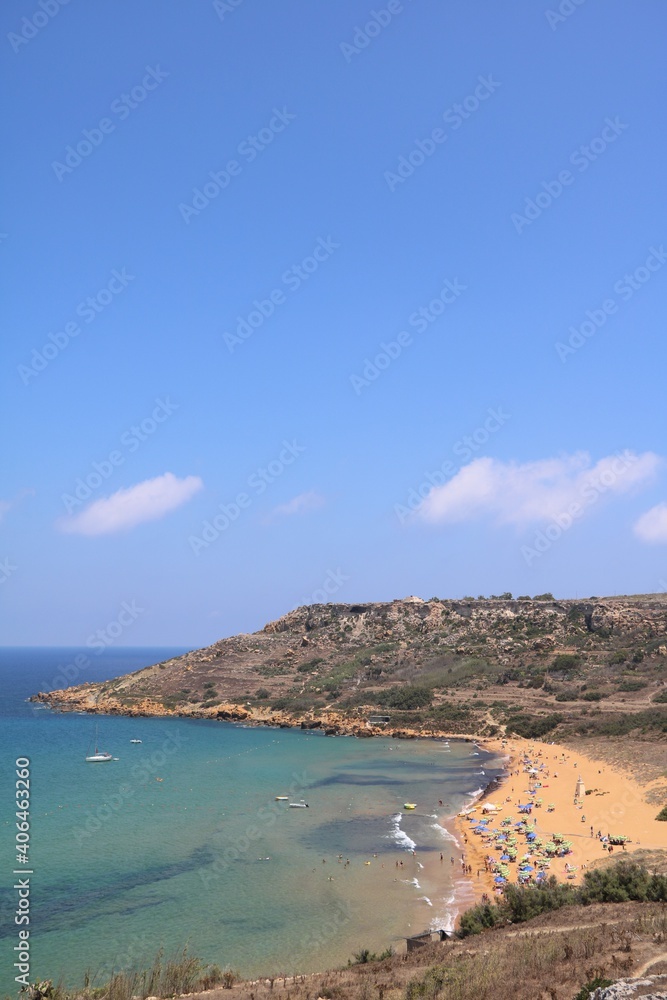 Summer at Mediterranean Sea, Gozo Malta