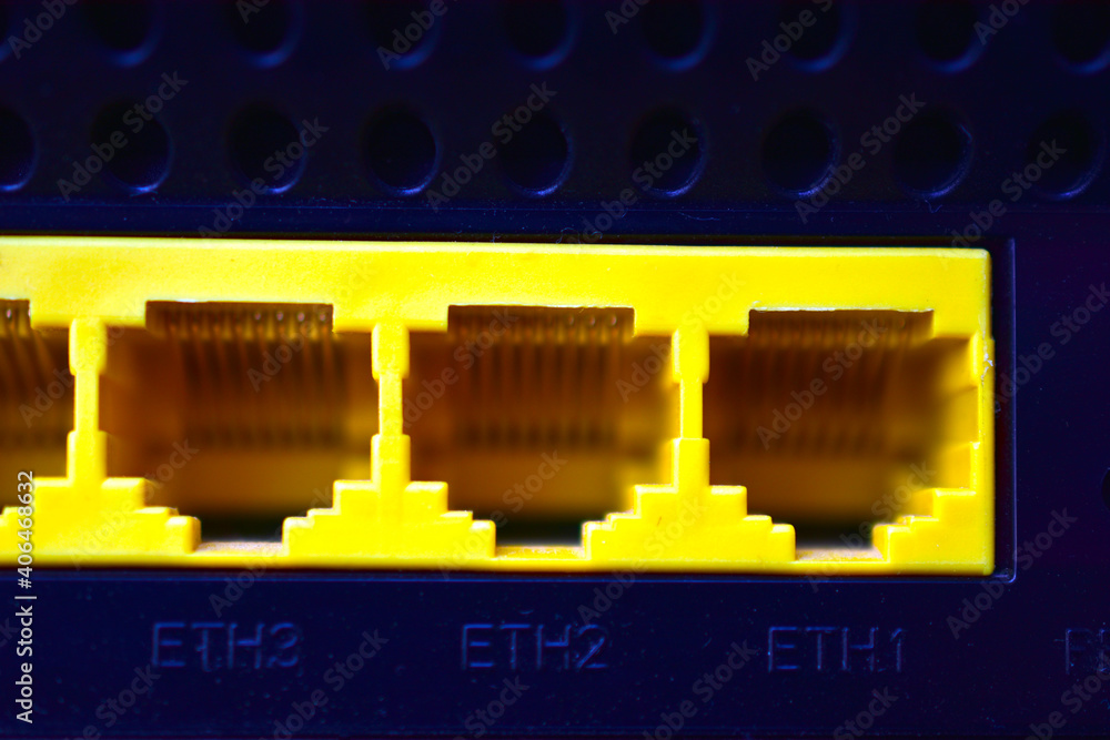 Connectors for Internet cable Wan and Lan router Connectors for Internet cable Wan and Lan router