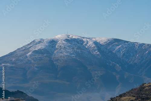 snowy mountain in southern Spain