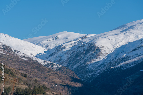 Sierra Nevada covered with snow