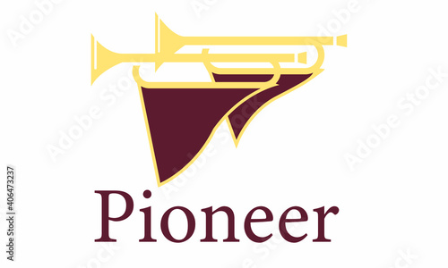 Logo Two Soviet pioneer horns